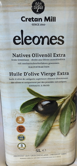 Eleones Olivenöl Kreta 5L (ehe.Knossos- Elaia) 53,95€ (10,79€/L)