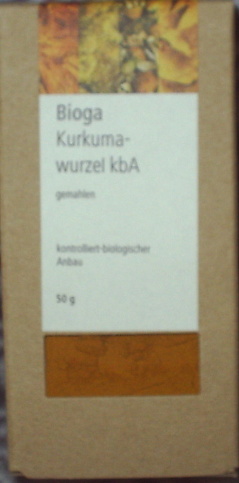 Curcuma - Kurkuma gem. 50g 2,95€  KBA Bio Gewürz(5,9€/100g)