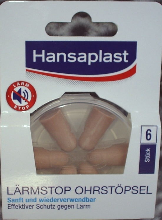 Hansaplast Lärmstop Geräuschschützer 6St Ohrstöpsel PZN 4979274 10pck